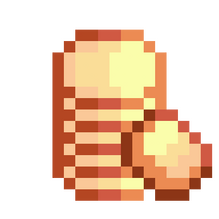Stack of coins pixel art
